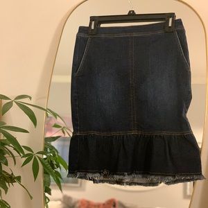 Denim Skirt with a Flare
